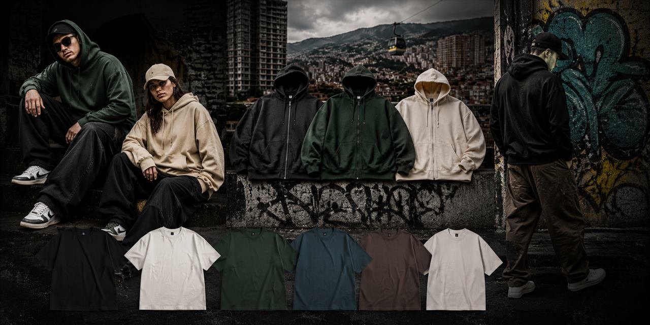 Busos y camisetas urbanas en Medellín
